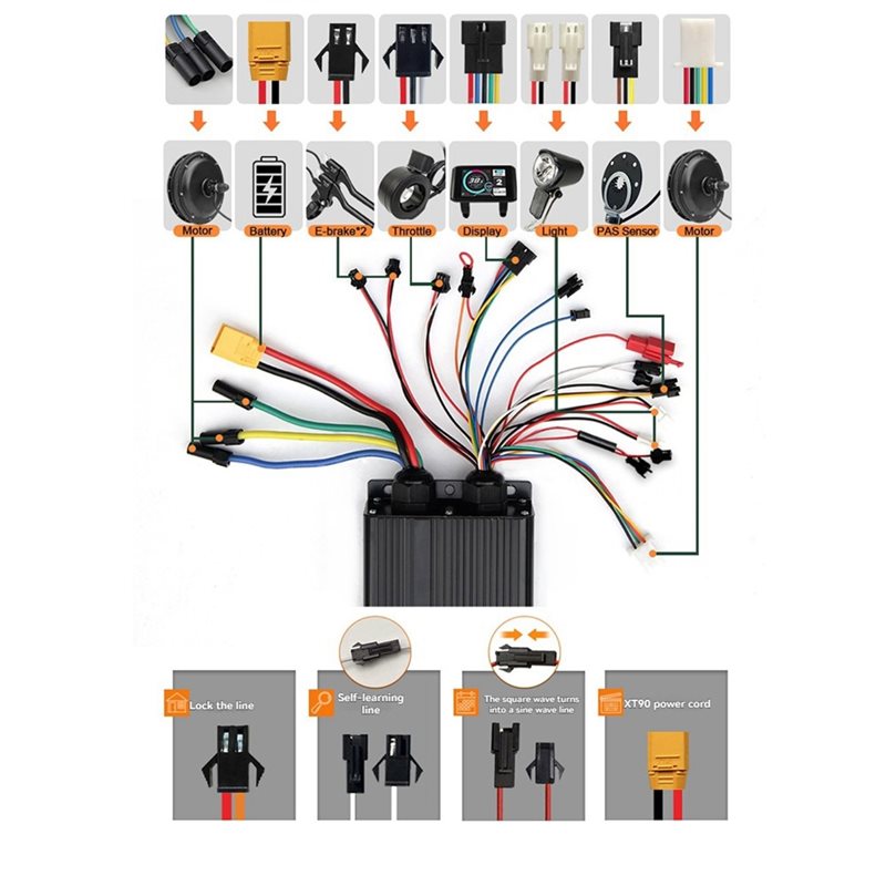 HOES-UKC1+ LCD Display Meter+  - Sine Wave Controller 48V 72V 80A recension och pris